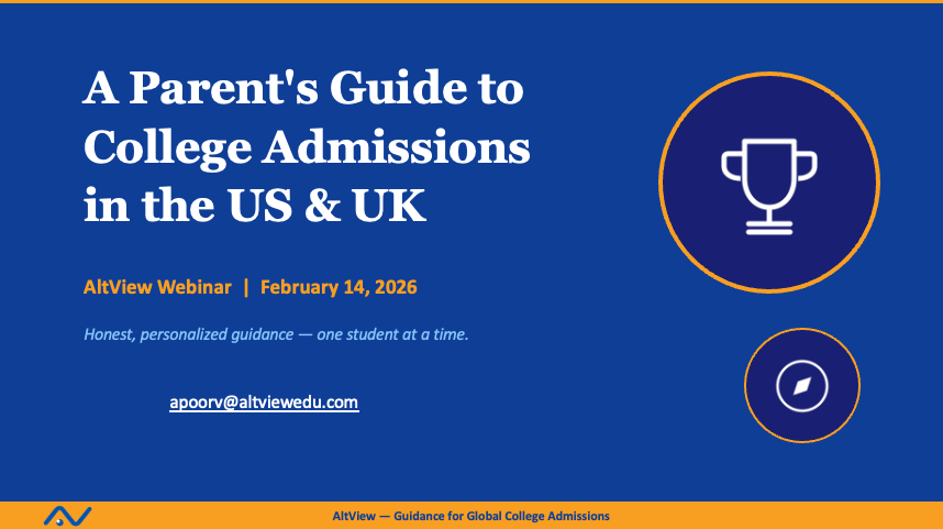 Webinar Recap: A Parent’s Guide to College Admissions in the US and UK