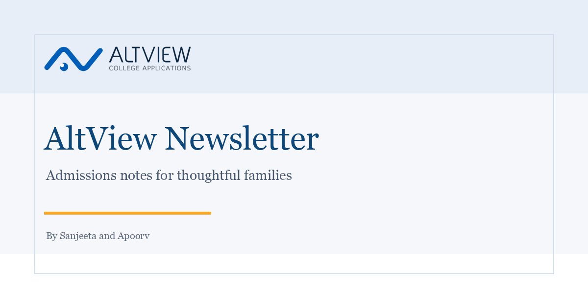 AltView Newsletter